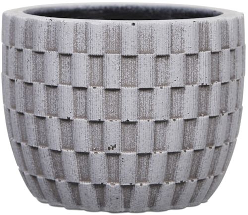 Кашпо керамическое Capi Wave круглый 0,3л слоновая кость (080531) 