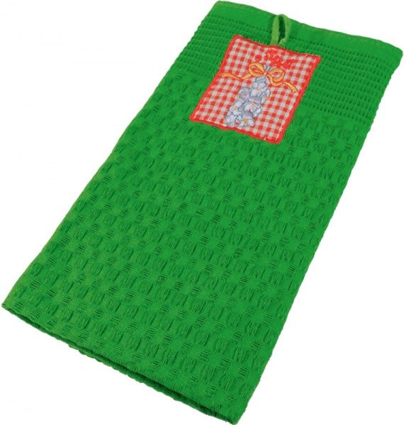 Рушник кухонний з апплікацією 45x65 см Zastelli зелений 