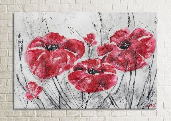 Картина Червоні маки 80x120 см Юрис Проф Арт 
