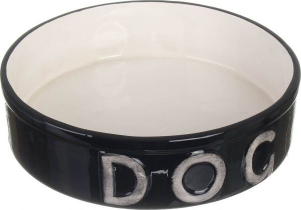 Миска для собак чорна 18x5 см