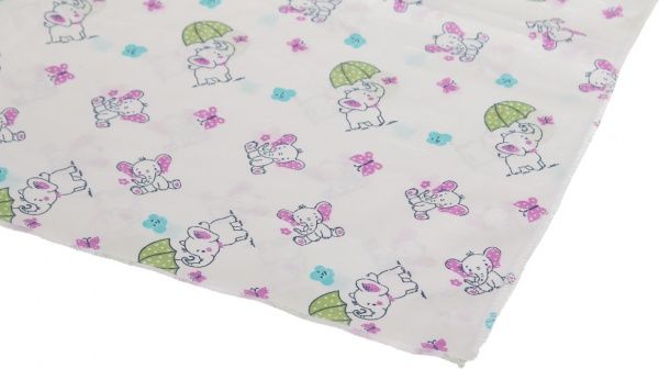 Пелюшка Home Line Слоник з парасолею 95х110 см фіолетовий 155964 