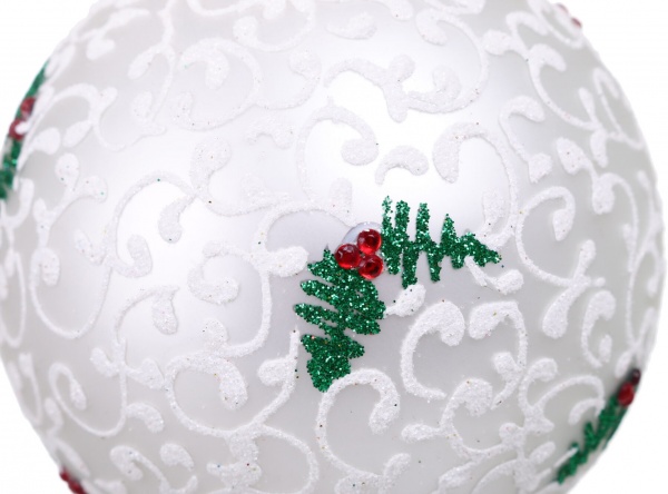 Куля новорічна Декор-престиж d 80 мм в асортименті