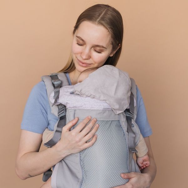 Ерго-рюкзак AIR X Айворі Love & Carry бежево-сірий 