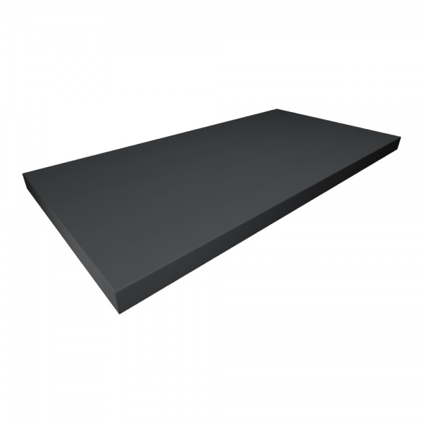 Полиця DC пряма (стандарт) 400x16x210 мм антрацит 