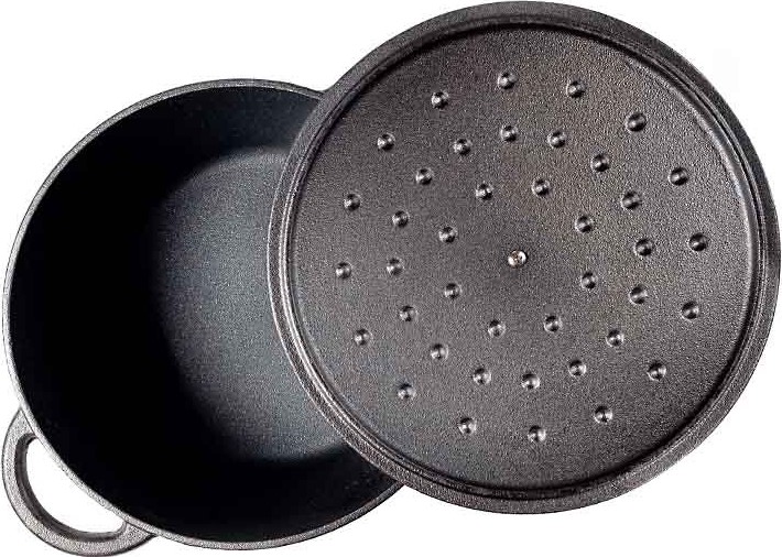 Кастрюля с крышкой Biol чугунная 4,5 л СС04