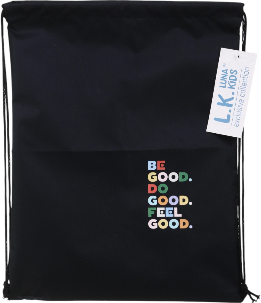 Сумка для обуви Luna Kids Be Good 45х35 см черная