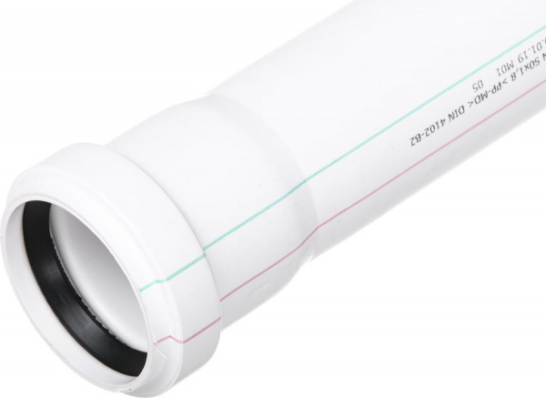 Труба каналізаційна REHAU безшумна RAUPIANO PLUS 50, длина 500 мм