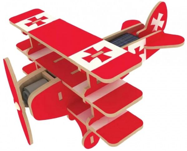 Конструктор Robotime Триплан на солнечных батарейках P320S