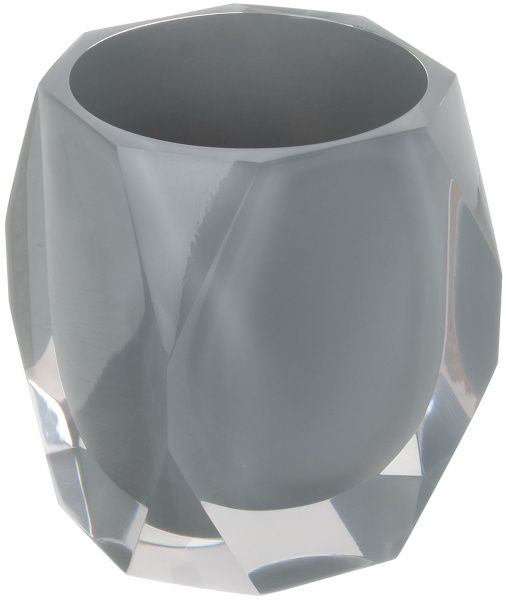 Ершик для унитаза Luna diamond белый с серой колбой