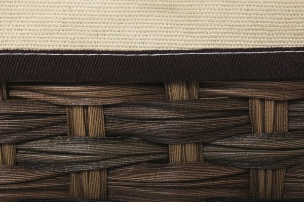 Кошик плетений з текстилем Tony Bridge Basket 35x23x17 см JC16-2AB-4 