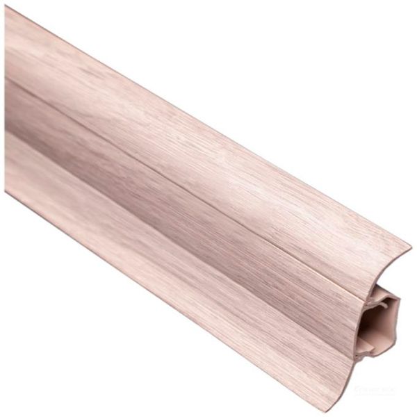 Плинтус ПВХ TIS дуб белый 18х56х2500 мм 