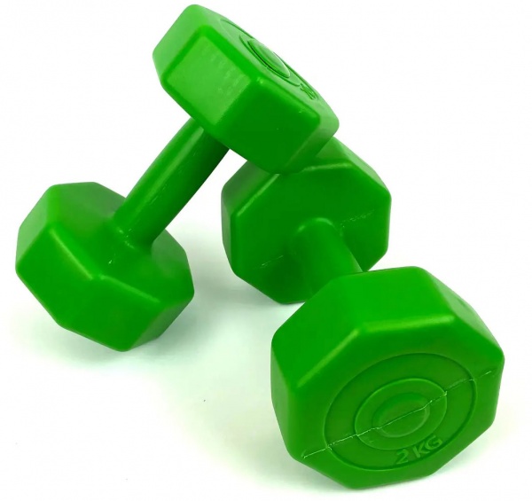 NEO-SPORT Гантелі 2 шт по 2 кг. Neo-Sport салатовий 