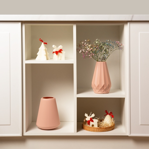 Ваза пластиковая MVM DH-FLOWERS-06 CORAL 22 см 