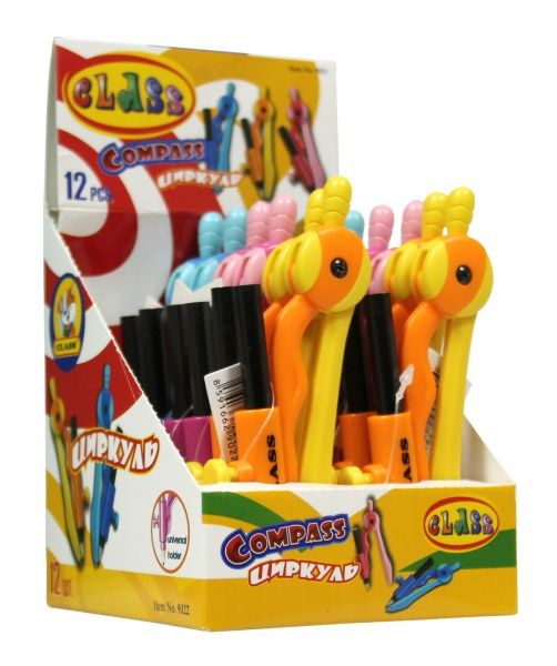 Циркуль з універсальним тримачем і олівцем 12 cм в асортименті 9022 CLASS