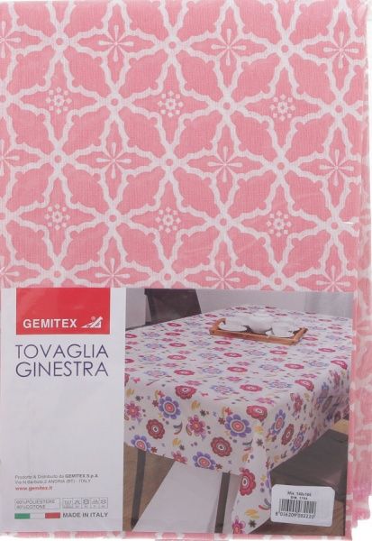 Скатерть Ginestra клён 140x180 см розовый Gemitex 