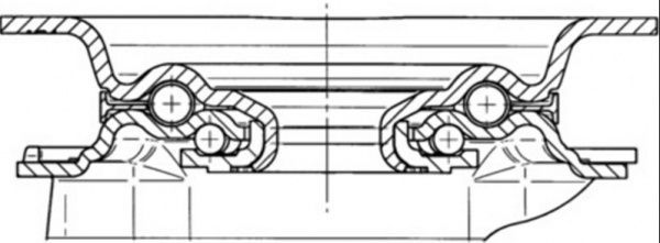 Опора колісна поворотна 3470 UOR 100 P62 TENTE 