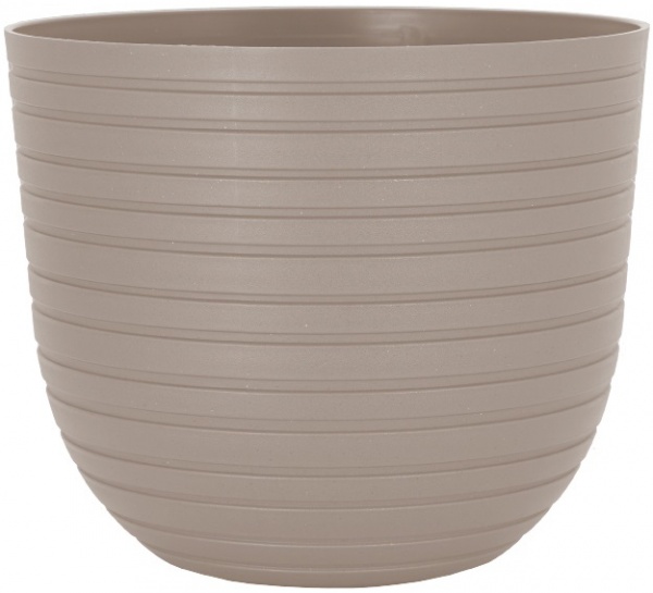 Горшок пластиковый Artevasi Havana Horizon Concrete круглый 31л мокко 