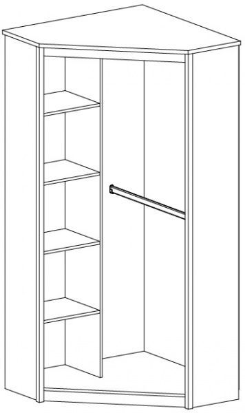 Шкаф гардеробный VMV Holding Erden белый 
