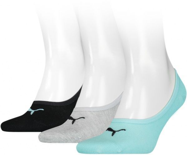 Шкарпетки Puma FOOTIE 3P UNISEX 90693026 сірий р.39/42