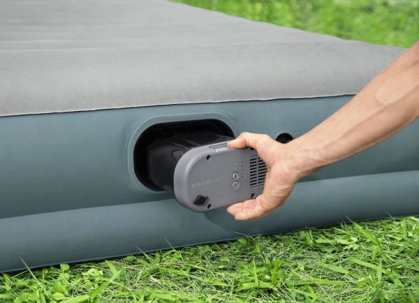 Матрас надувной Bestway AlwayzAire Fortech Ai со встроенным двойным электронасосом 203х36 см серый