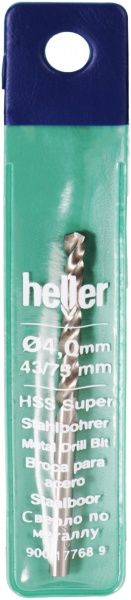 Свердло по металу Heller HSS-Super 43x75 мм 4 мм 17768