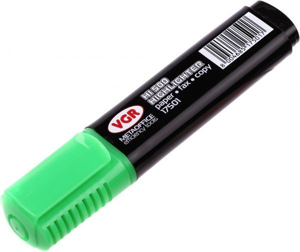 Маркер текстовий VGR HI500 неон 2-4 мм Я15691_17501 яскраво-зелений 