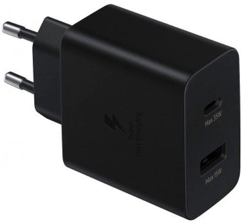 Мережевий зарядний пристрій Samsung 35W Wall Charger Duo Black (EP-TA220NBEGRU) 