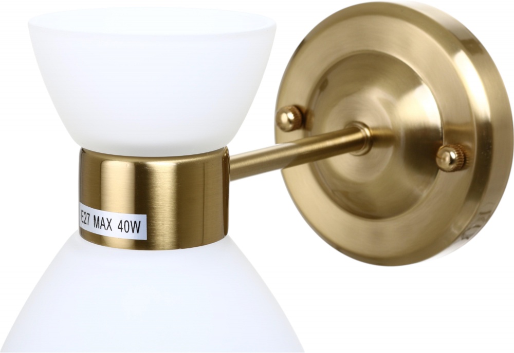 Бра Sensio Gavr 1x40 Вт E27 медный/белый LS-07304/1WG-E2740W