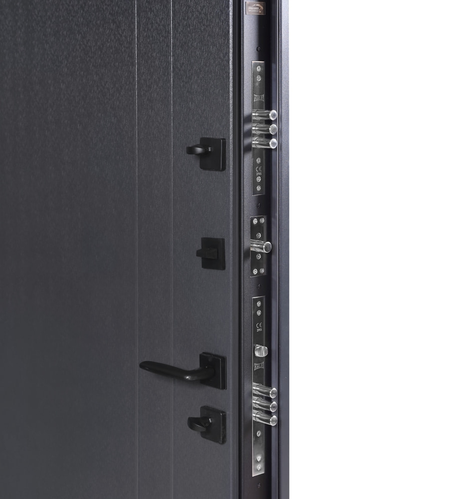 Двері вхідні Булат Котедж модель 710/265 антрацит 2050x850 мм праві