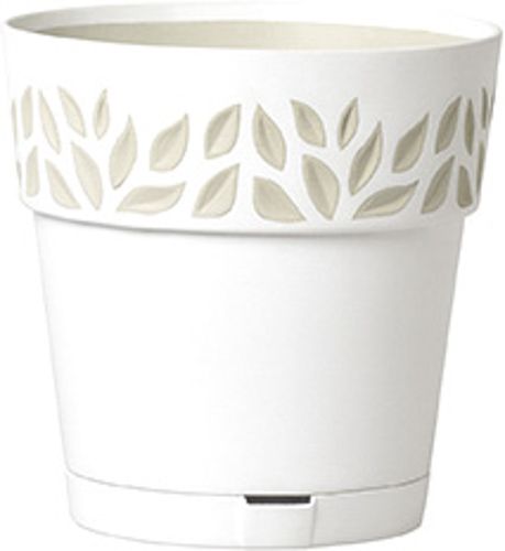 Горшок пластиковый Stefanplast Opera Orfeo круглый 3,2л белый (94050) 