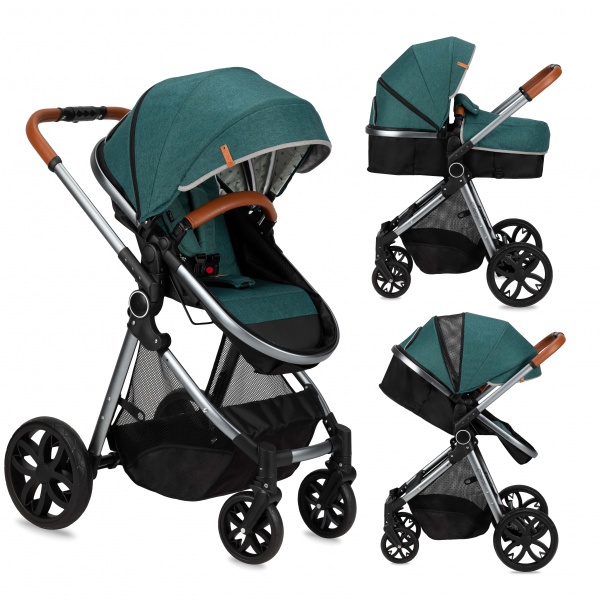 Коляска универсальная 2 в 1 MoMi Limuru 2в1 green 