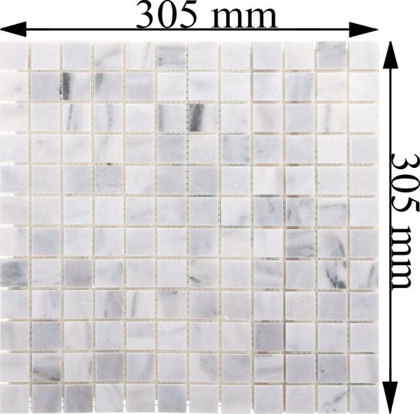Плитка KrimArt мозаїка Mix White МКР-2П 30,5x30,5 