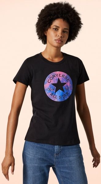Футболка Converse GALAXY INFILL CHUCK PATCH TEE 10017055-001 S чорний