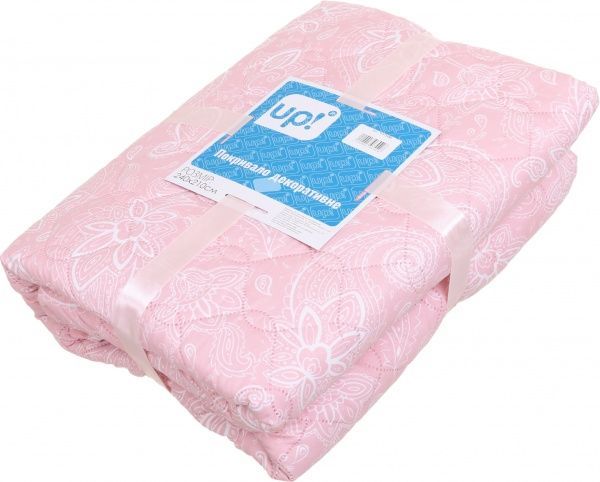 Покрывало Узор 240x210 см UP! (Underprice) розовый с рисунком 