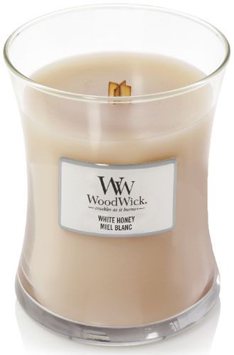 Свічка ароматична Medium White Honey 275 г Woodwick