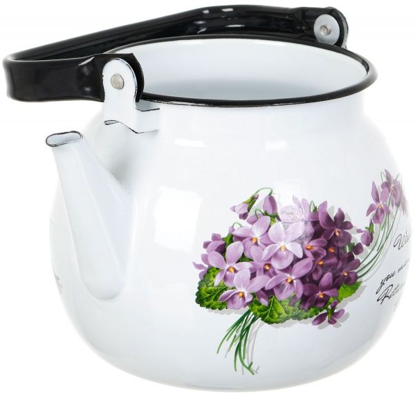 Чайник эмалированный сферический 3,5 л, Виола Idilia