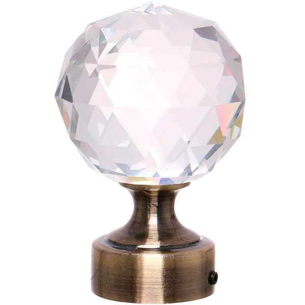 Наконечник Cardinal Кристалл-Шар наборной d25 мм антик 