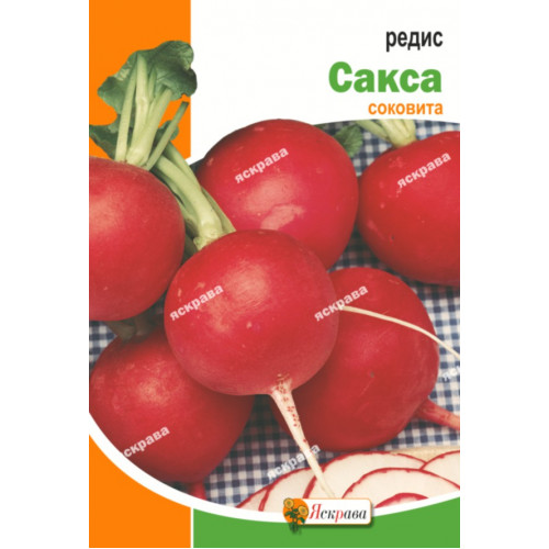 Семена Яскрава редис Сакса