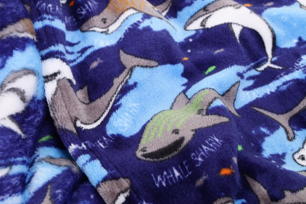 Плед Luna Kids Акули велсофт 100x120 см різнокольоровий 