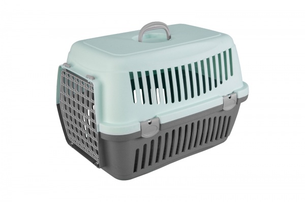 Переноска AnimAll 58х42х42 см серо-мятная 2000981203634