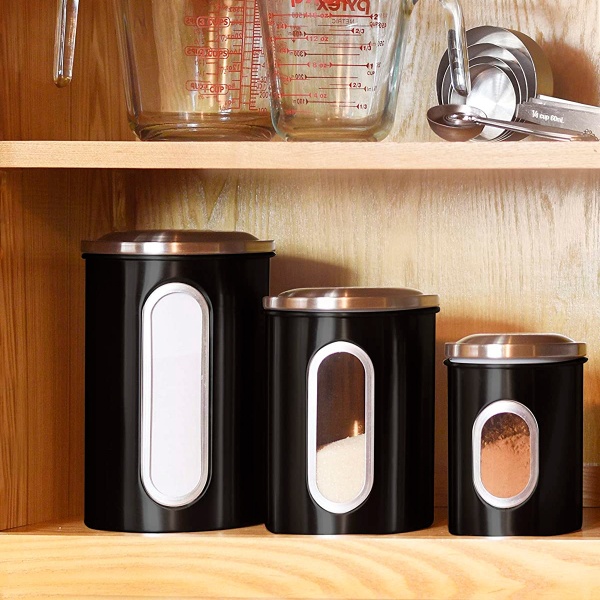 Ємність для зберігання 850 мл KP-27 S SS/Black MVM