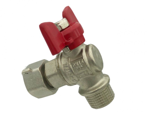 Кран Gross кран з накидною гайкою 15 кутовий
