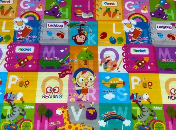 Игровой коврик Lanor Алфавит англ./Панда 200х180х1 см