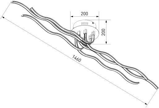 Люстра світлодіодна Strotskis Hi-Tech 54 Вт хром 90032/6 