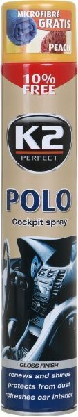 Полироль для панели K2 POLO COCKPIT K407 персик 750 мл