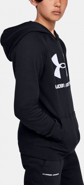 Джемпер Under Armour Rival Logo Hoody 1325328-001 р. S черный