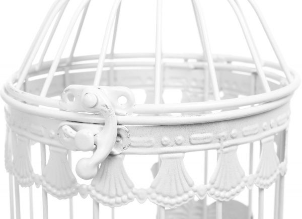 Клетка декоративная Cage Бабочка 12х12х18 см белый