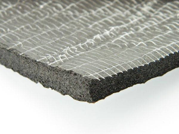 Шумоизоляционный каучук FRA фольгированный самоклеящийся 6 мм Normaizol