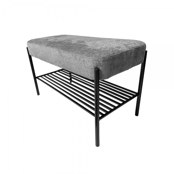 Банкетка Біатрис сірий верх 350x740x450 мм чорний 