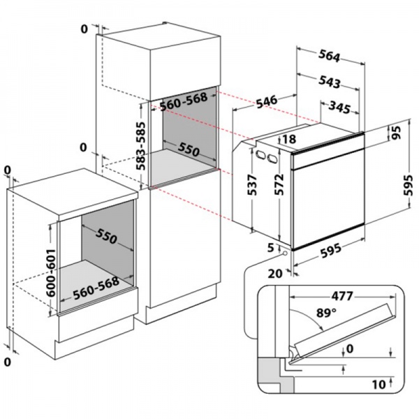 Духова шафа Whirlpool W6OM54S1P